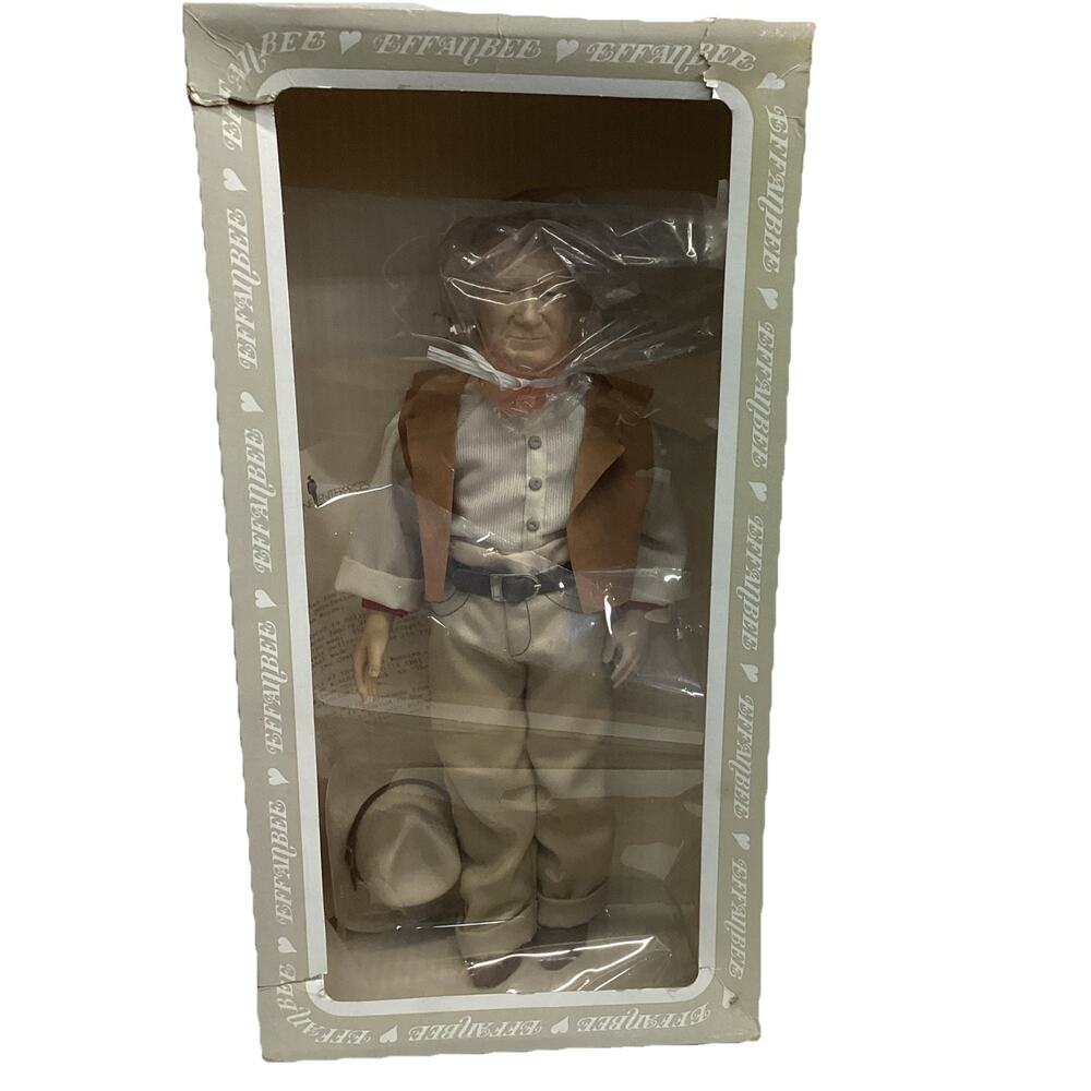 Effanbee 1981 John Wayne "Symbol of the West" Doll - Original Box & Tag NOS